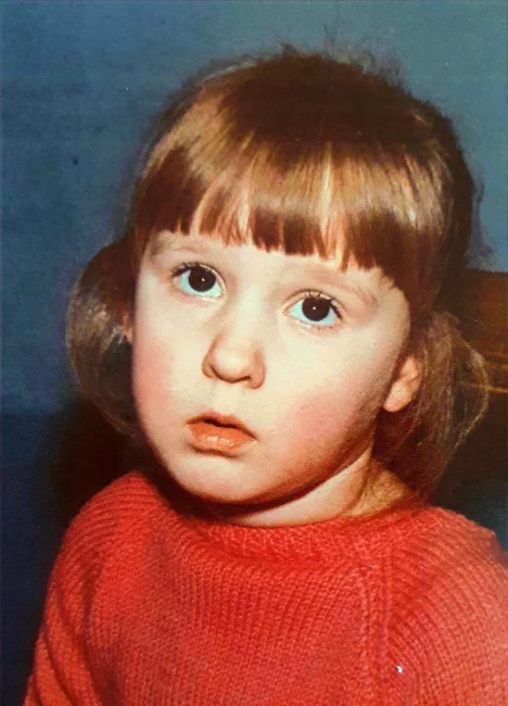 Carrie as a child